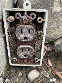 Broken Outdoor Receptacles